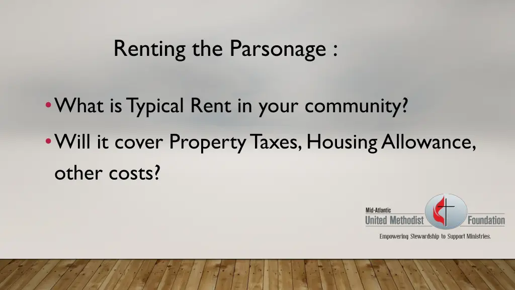 renting the parsonage