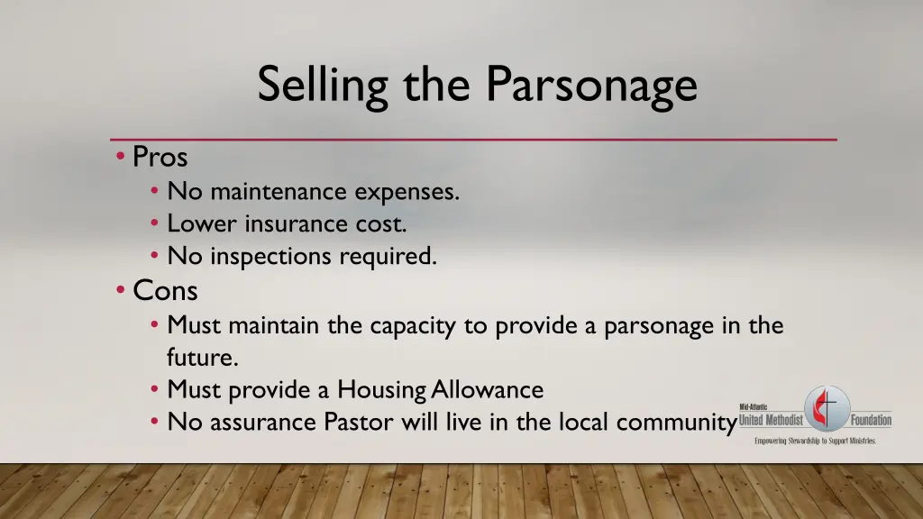 selling the parsonage 3