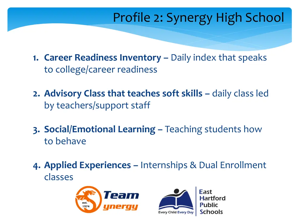 profile 2 synergy high school