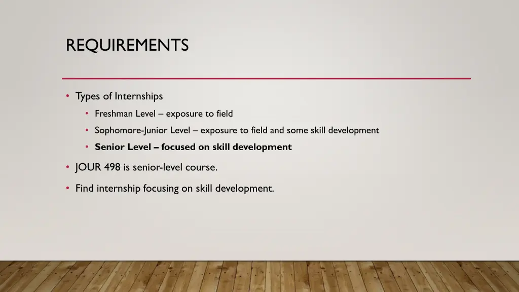 requirements