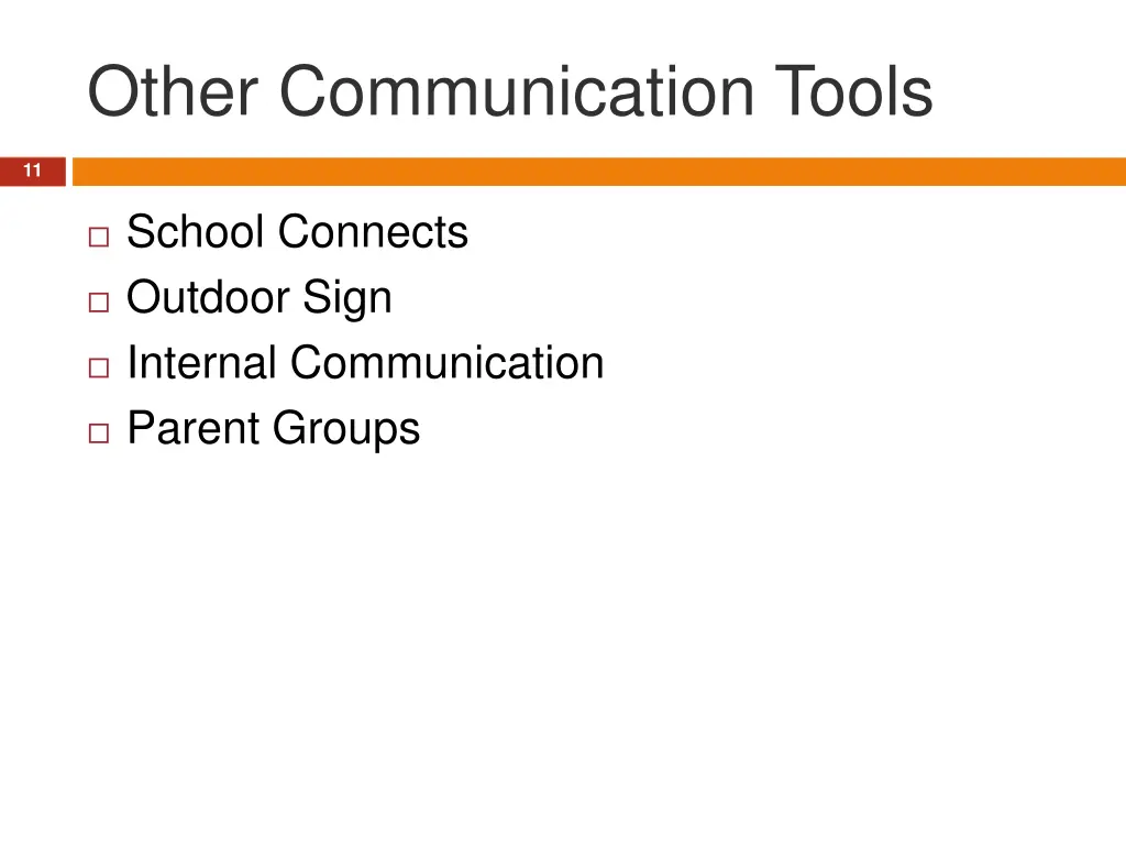 other communication tools