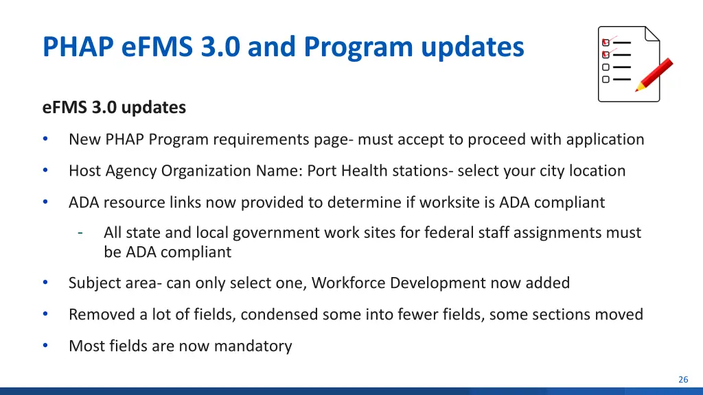 phap efms 3 0 and program updates 1