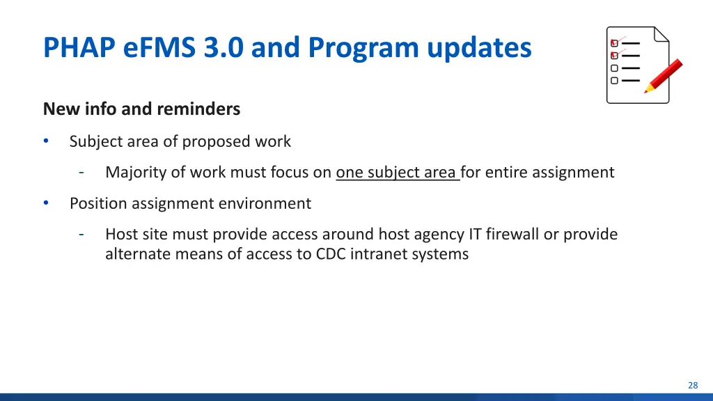 phap efms 3 0 and program updates 2