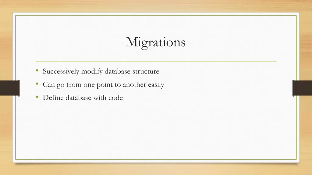 migrations