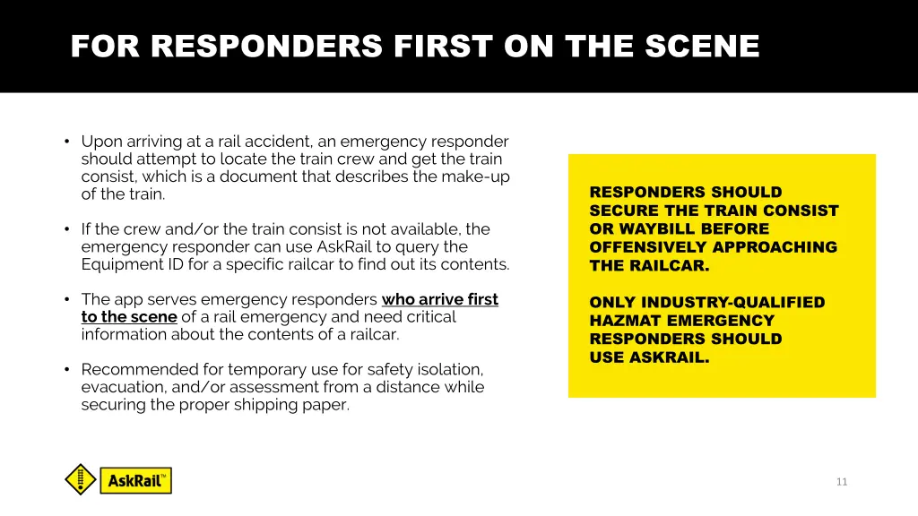 for responders first on the scene