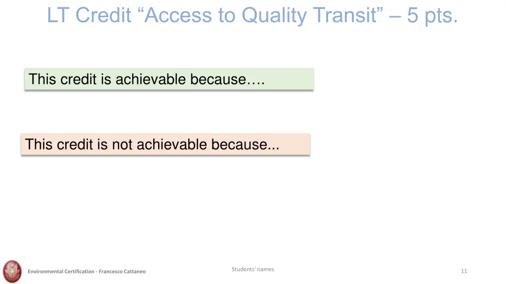 lt credit access to quality transit 5 pts 1