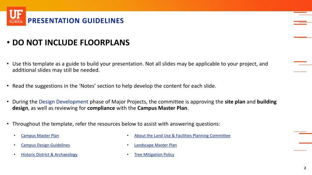 presentation guidelines