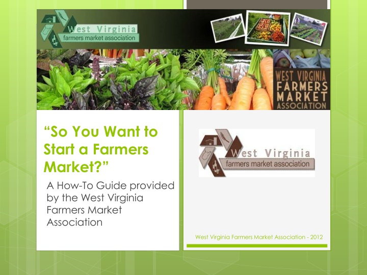 so you want to start a farmers m arket