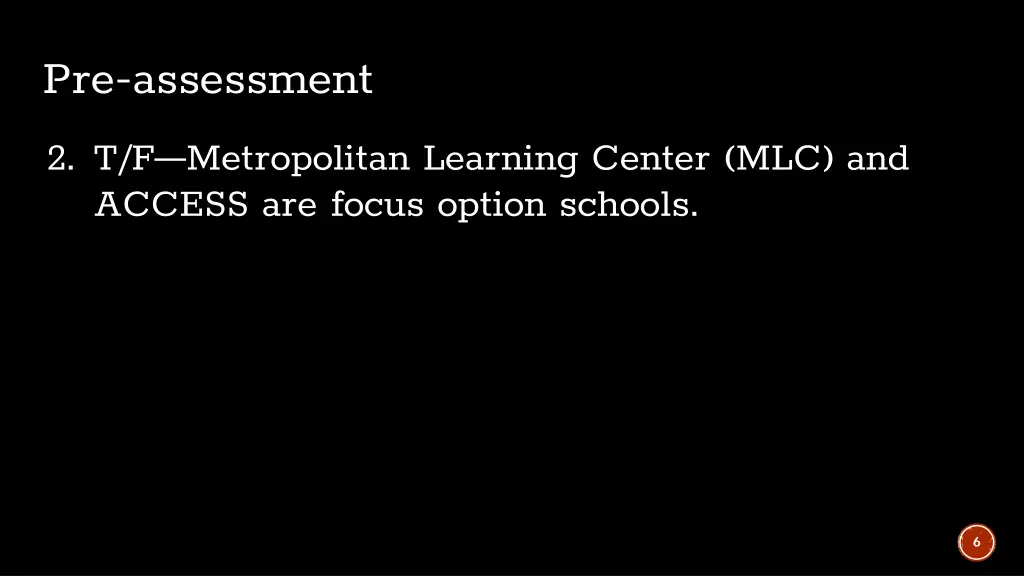 pre assessment 1
