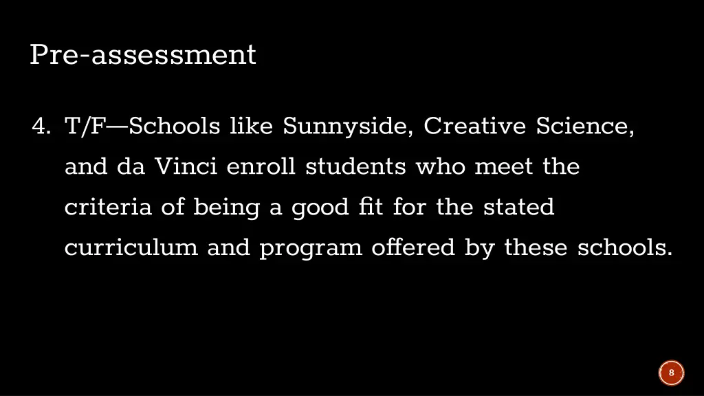 pre assessment 3