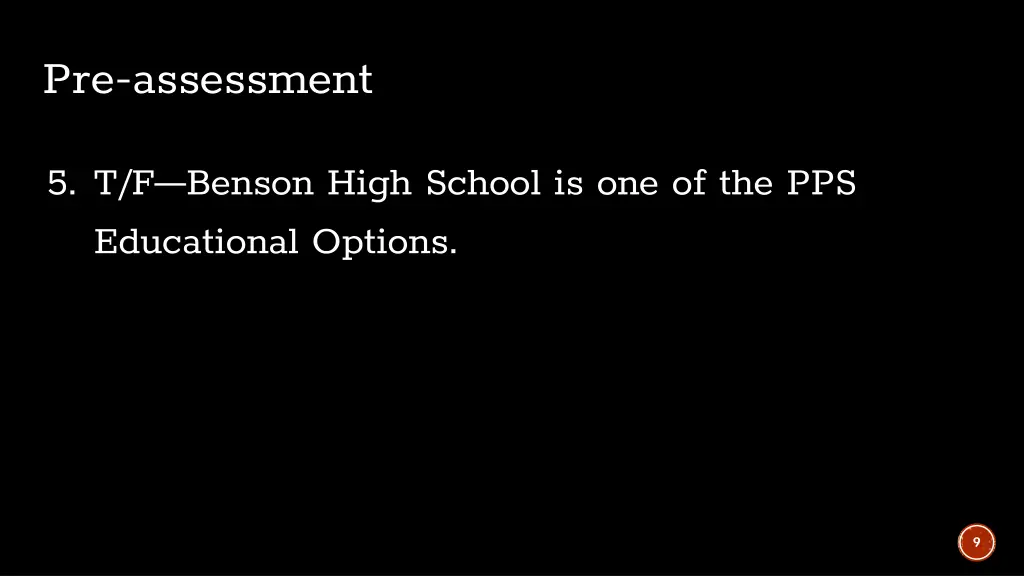 pre assessment 4