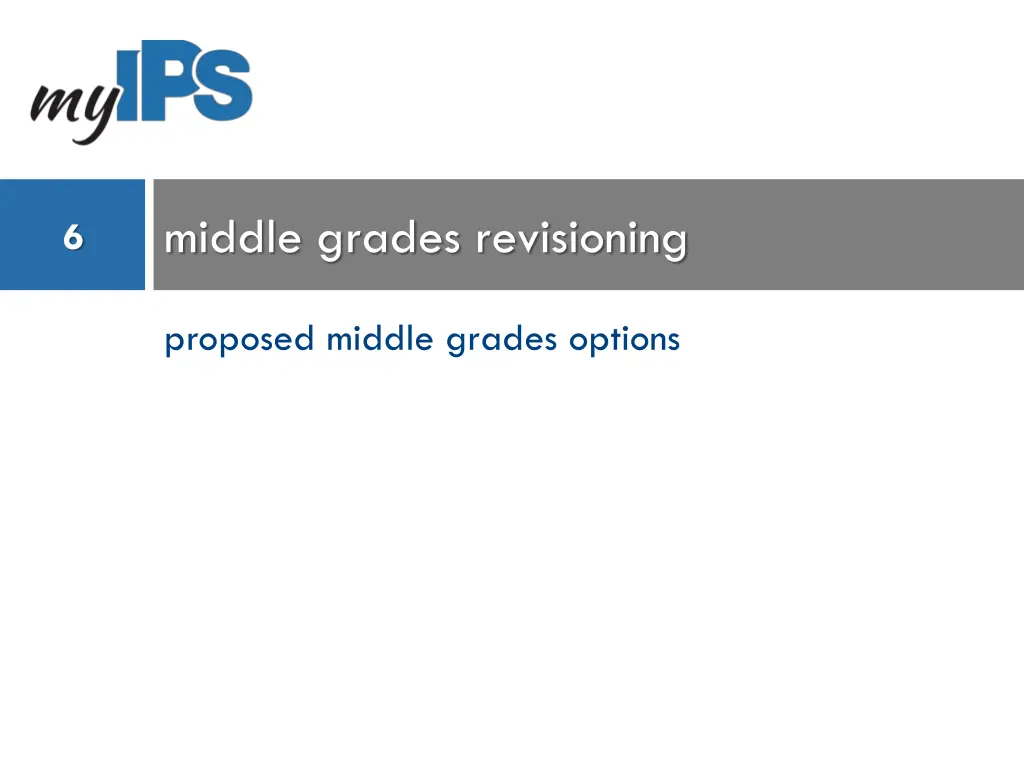 middle grades revisioning