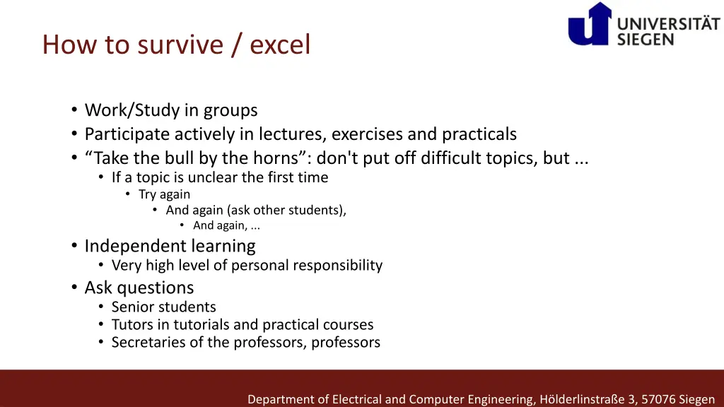 how to survive excel