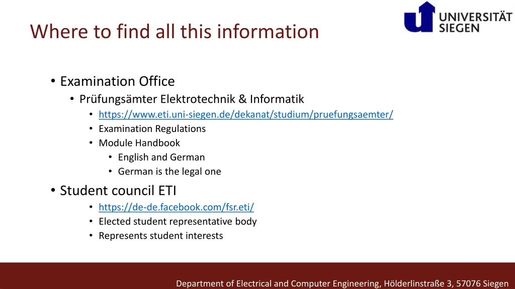 where to find all this information