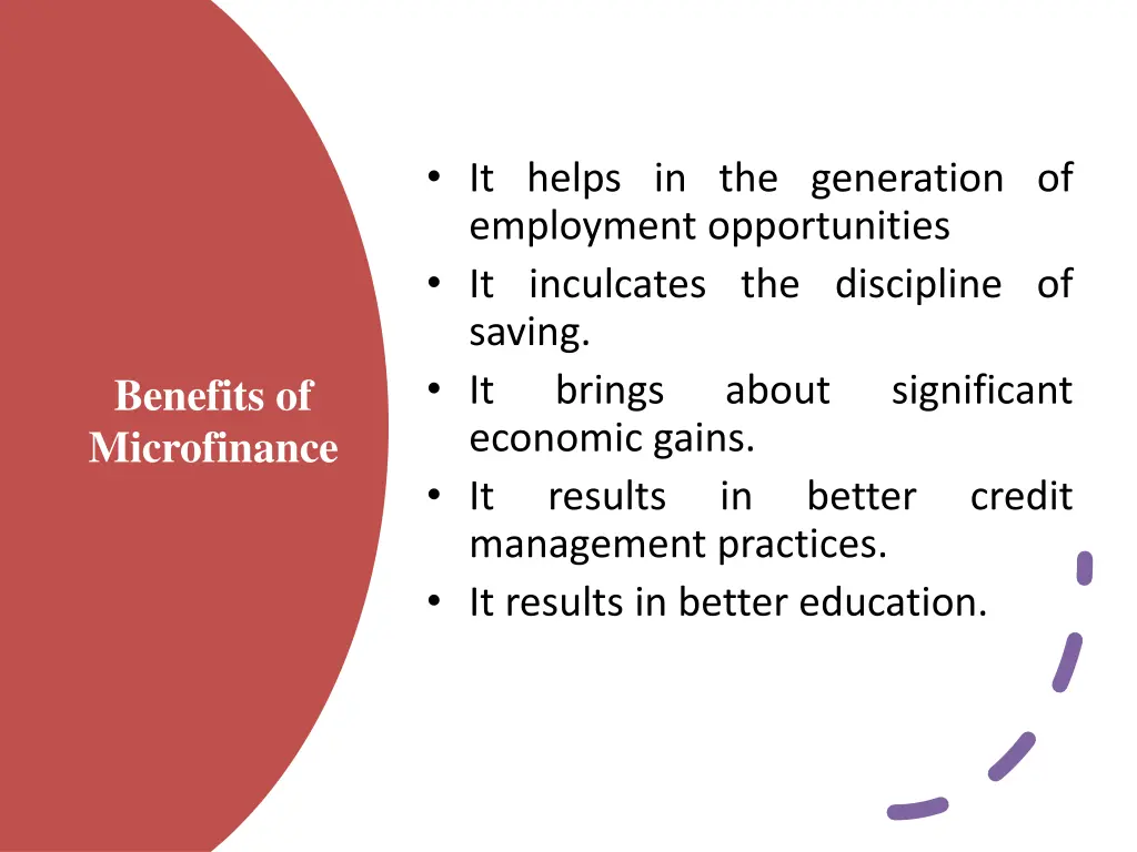 it helps in the generation of employment