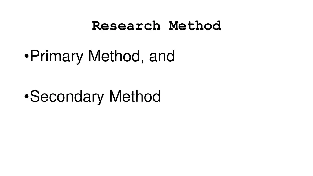 research method