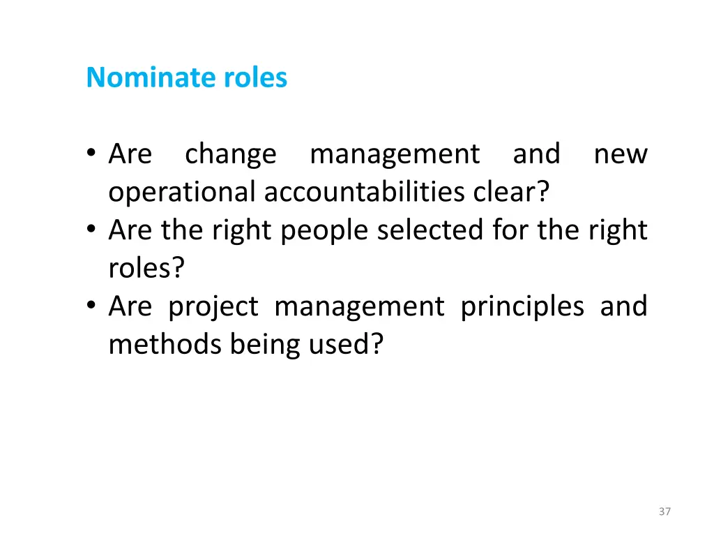 nominate roles