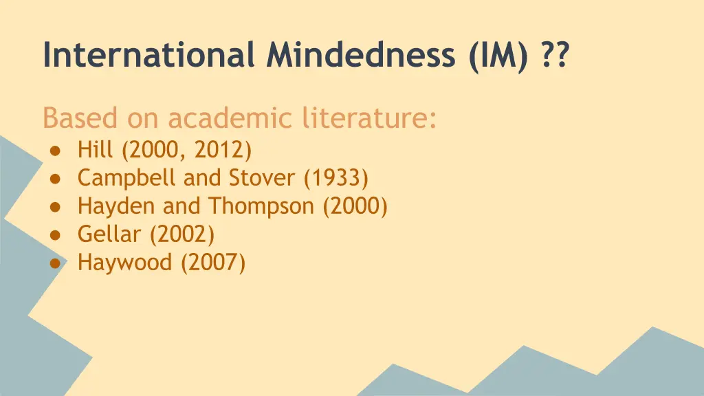 international mindedness im