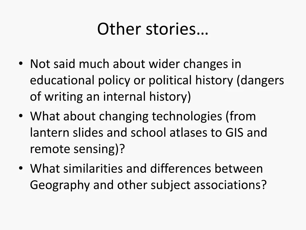 other stories