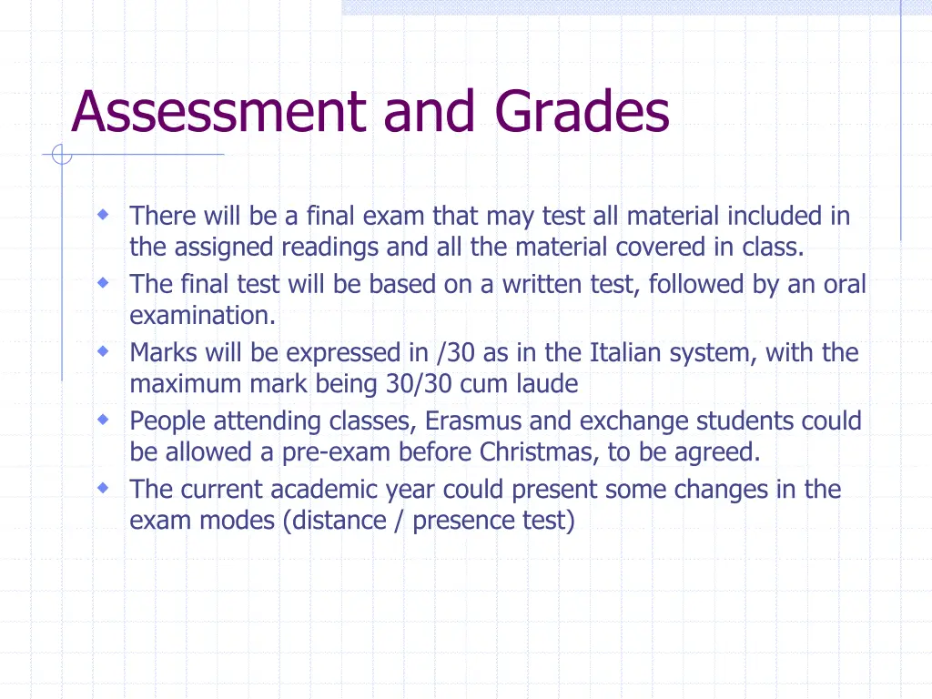 assessment and grades