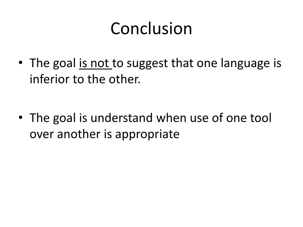 conclusion
