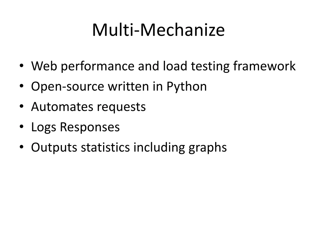 multi mechanize