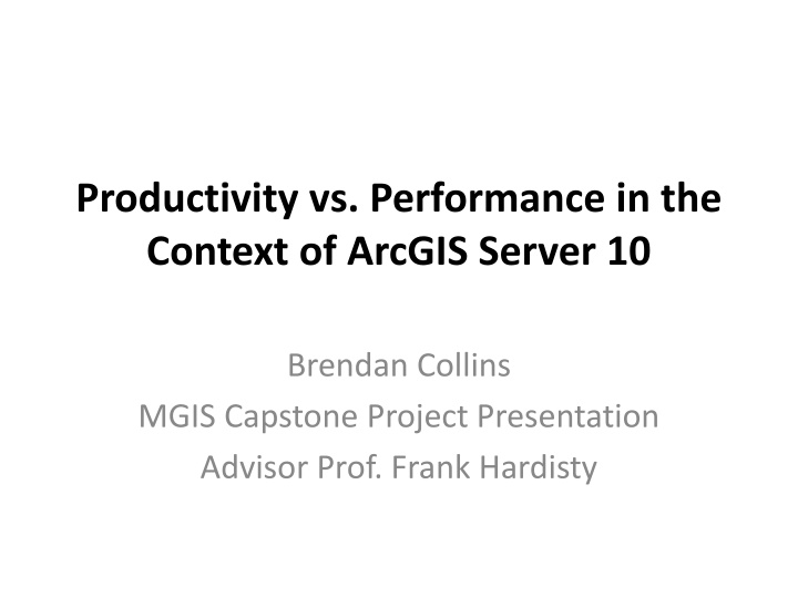 productivity vs performance in the context