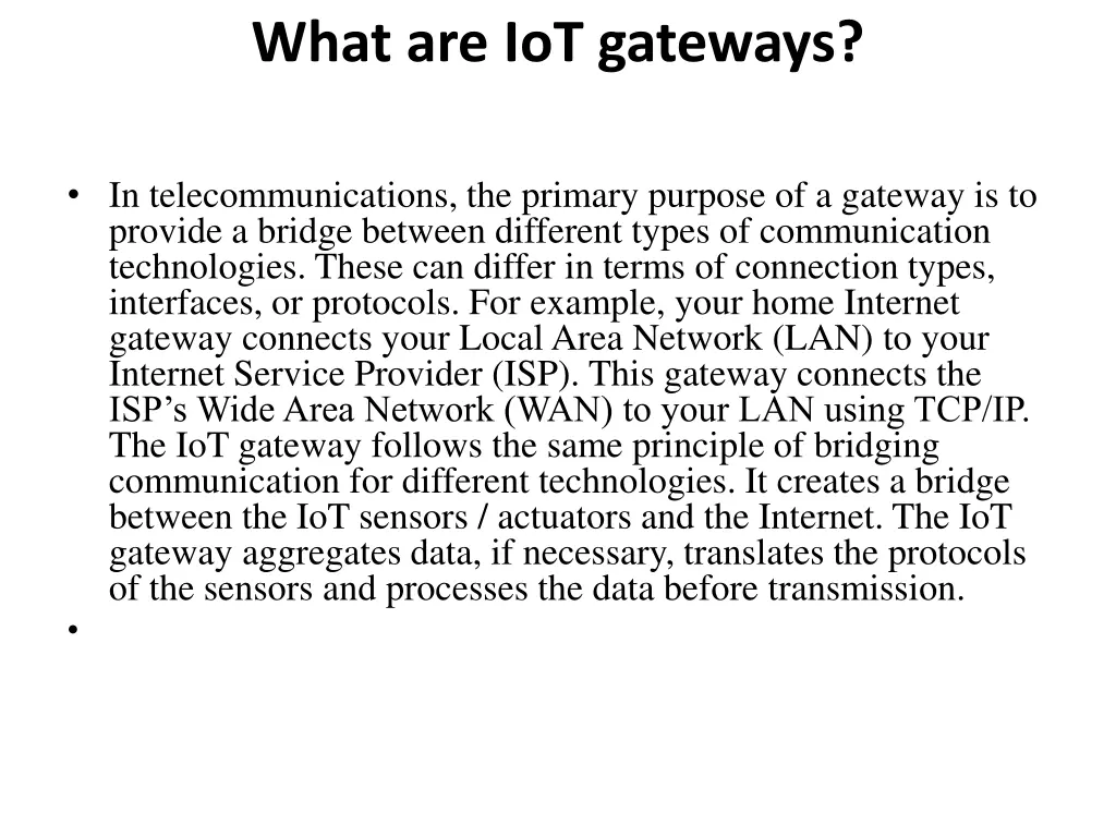 what are iot gateways