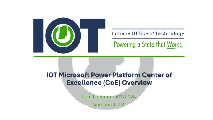 iot microsoft power platform center of excellence