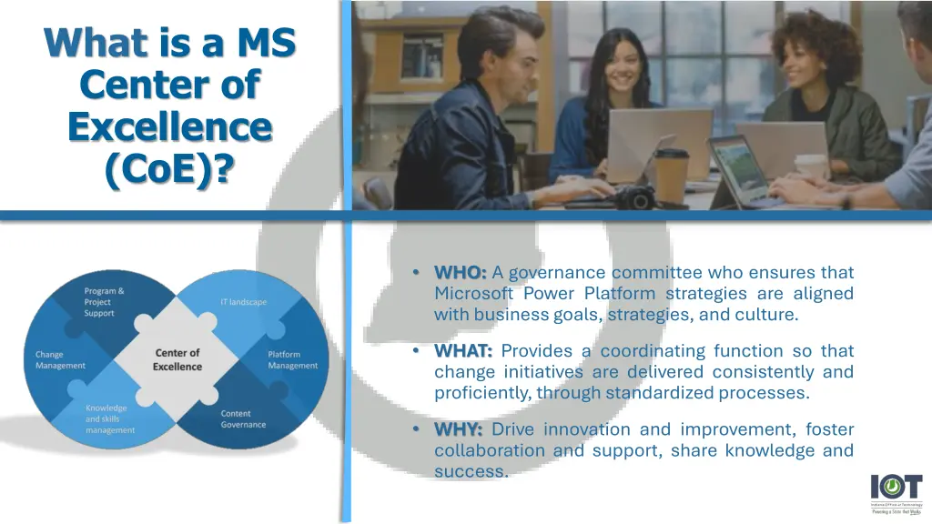 what is a ms center of excellence coe