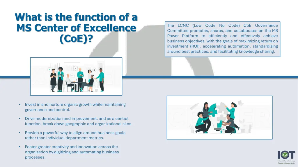 what is the function of a ms center of excellence