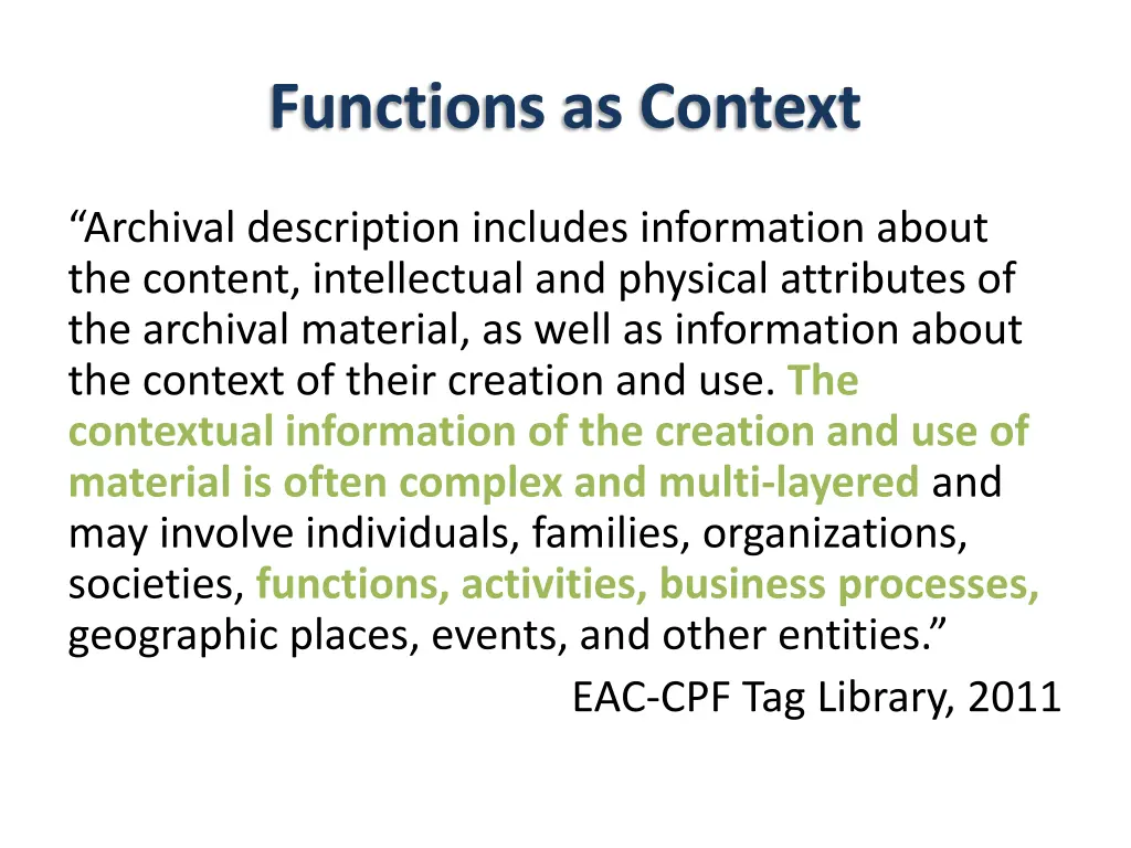 functions as context 1