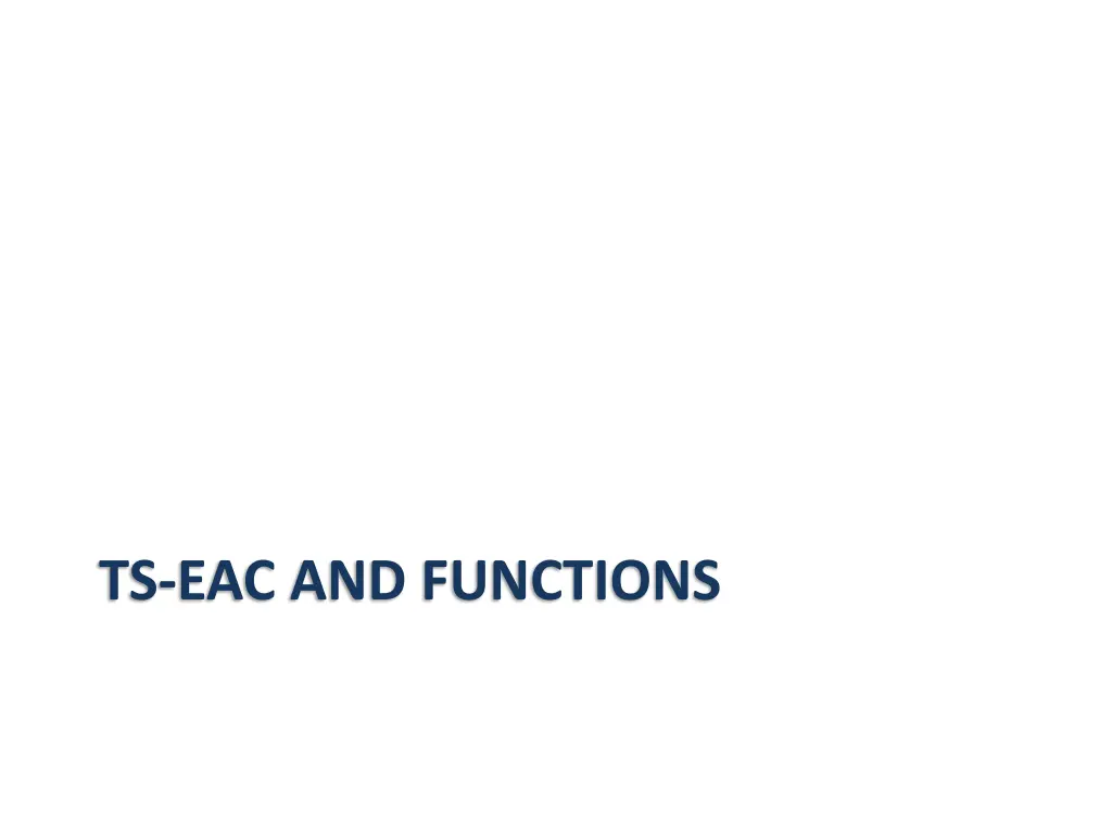 ts eac and functions