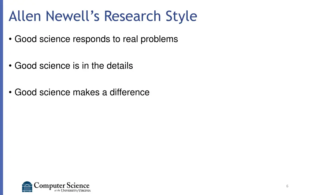 allen newell s research style