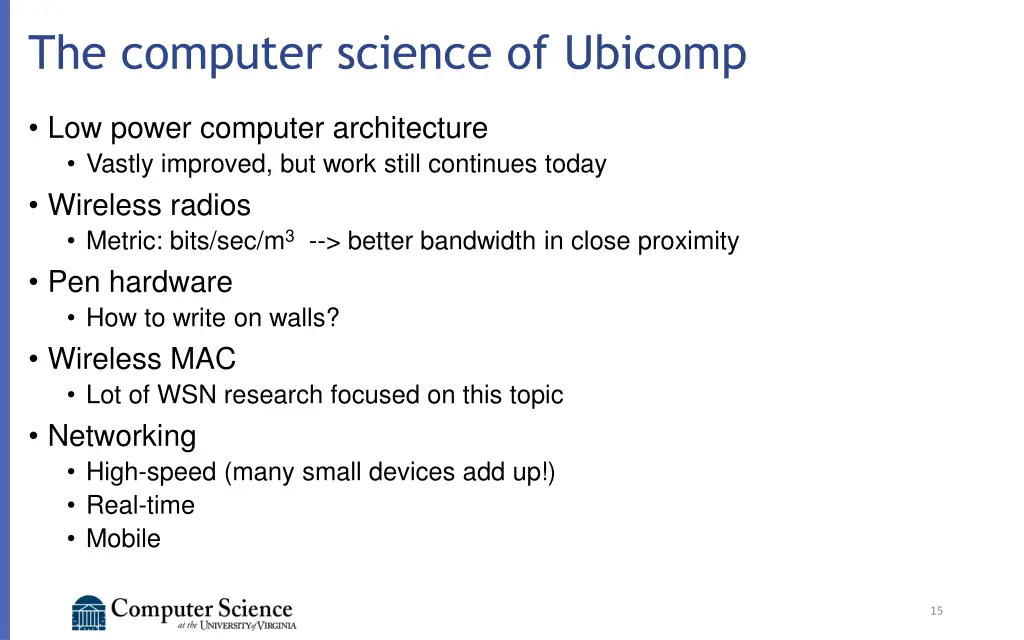 the computer science of ubicomp