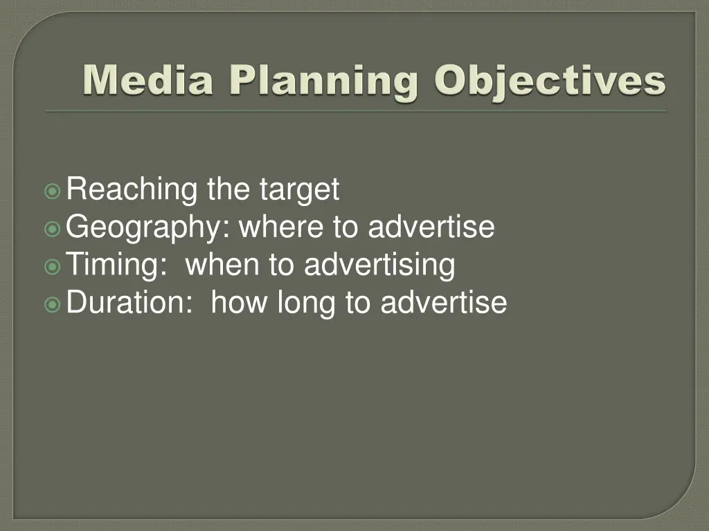 reaching the target geography where to advertise