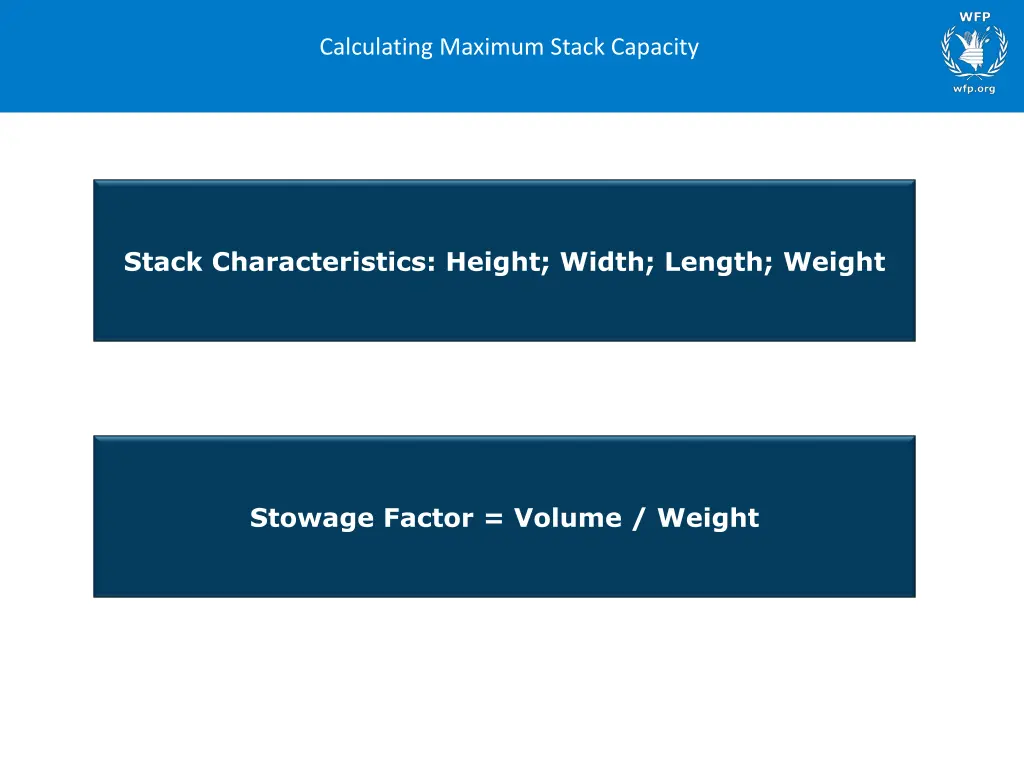 calculating maximum stack capacity