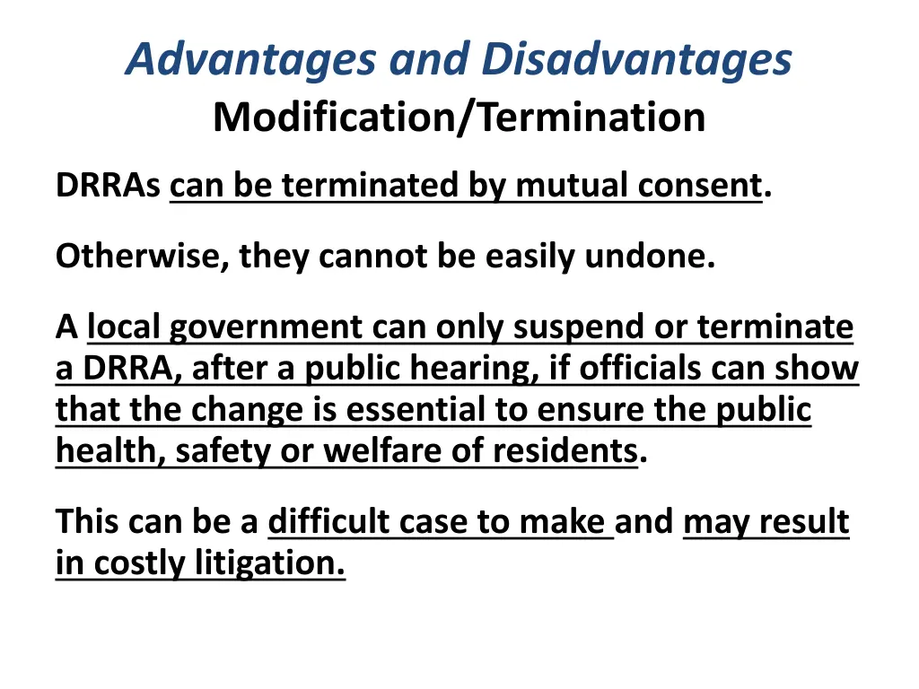 advantages and disadvantages modification