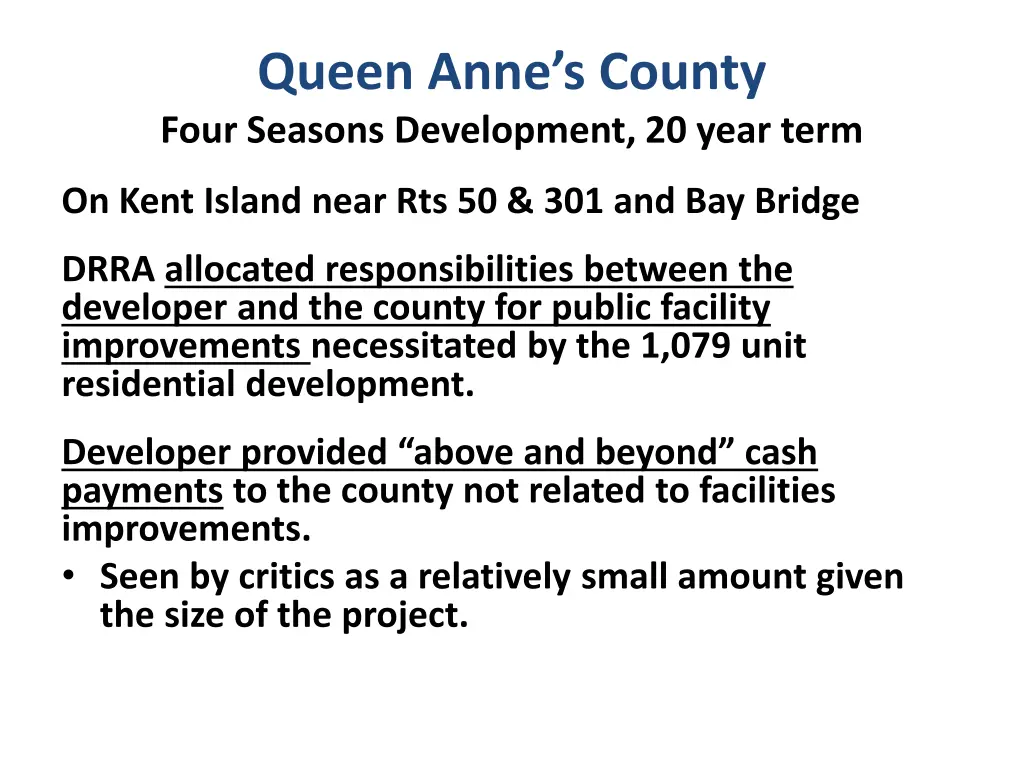 queen anne s county four seasons development