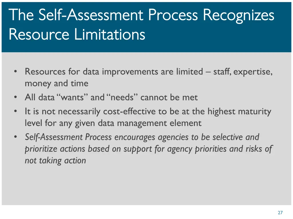 the self the self assessment process recognizes