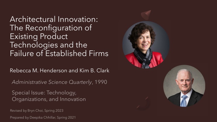architectural innovation the reconfiguration