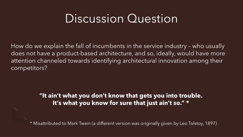 discussion question