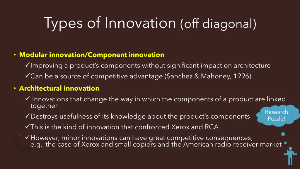 types of innovation off diagonal 1