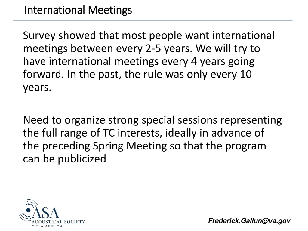 international meetings international meetings