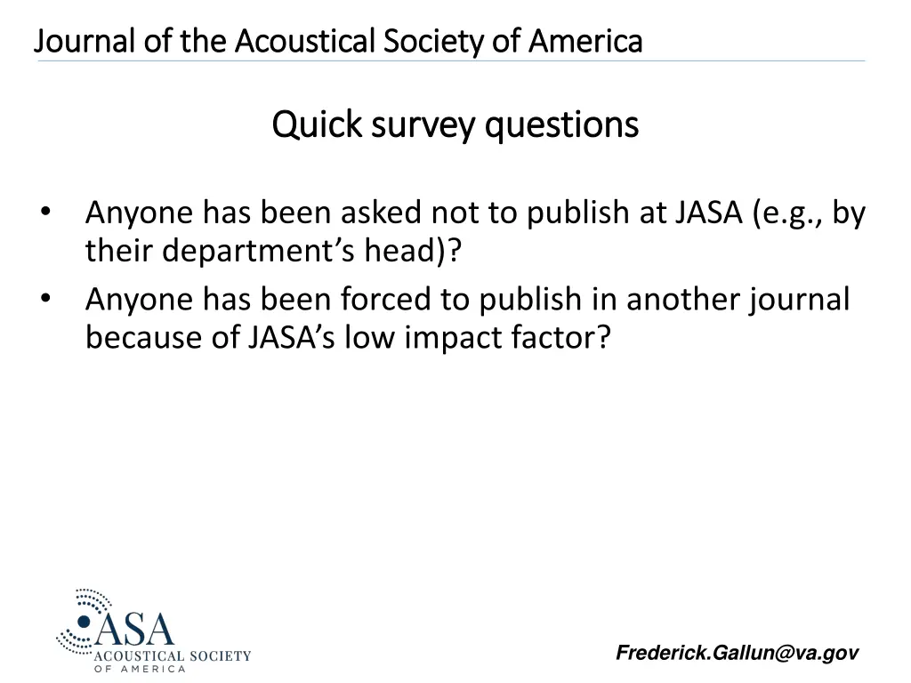 journal of the acoustical society of america 4