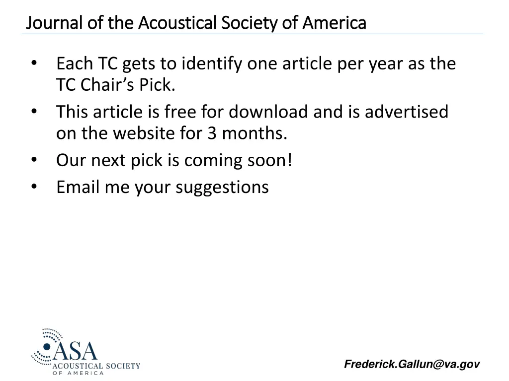 journal of the acoustical society of america 7