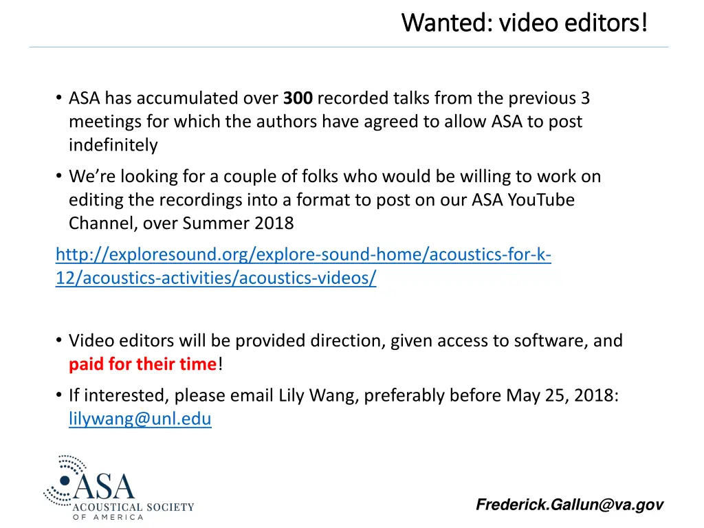 wanted video editors wanted video editors