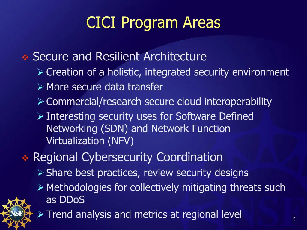 cici program areas