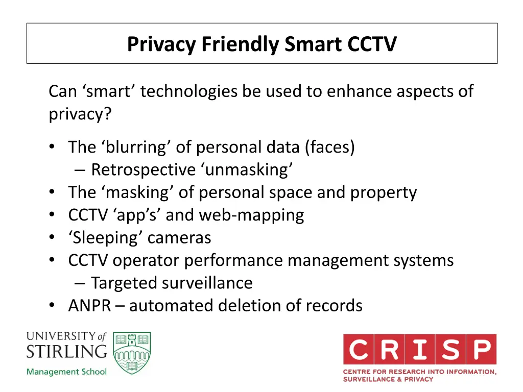 privacy friendly smart cctv