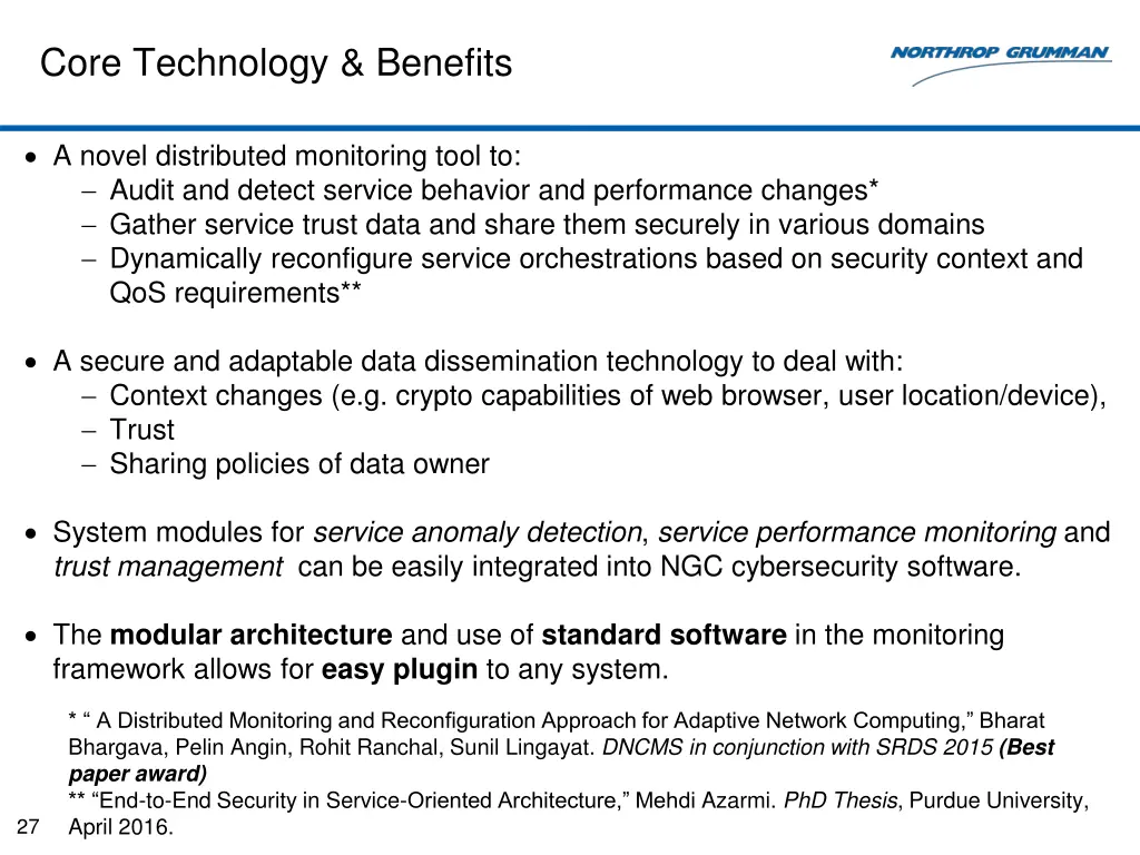 core technology benefits